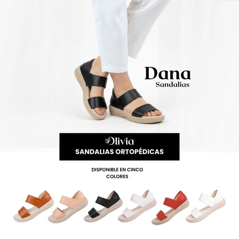 Sandalias Dana de tiras amplias en diferentes colores